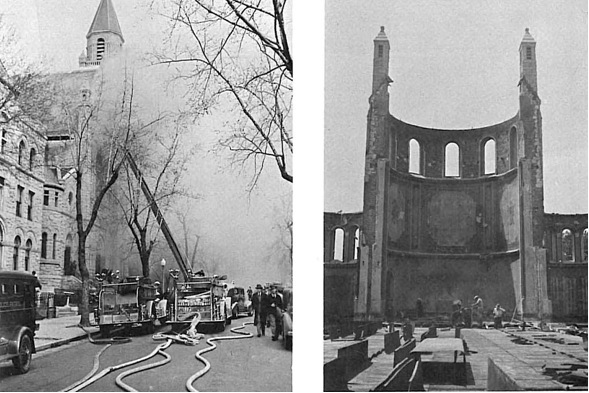 The 	fire of March 27, 1940 and its aftermath